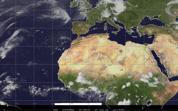 Eritrea Počasí Mapa Satelitní 