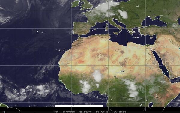 Eritrea Počasí Mapa Satelitní 