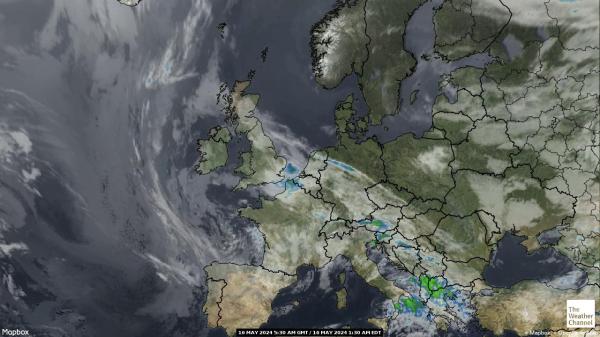 Europa Pogoda satelitarna mapa 