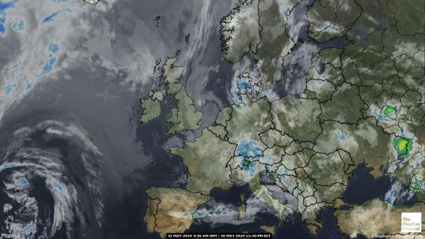 Europe Počasí Mapa Satelitní 