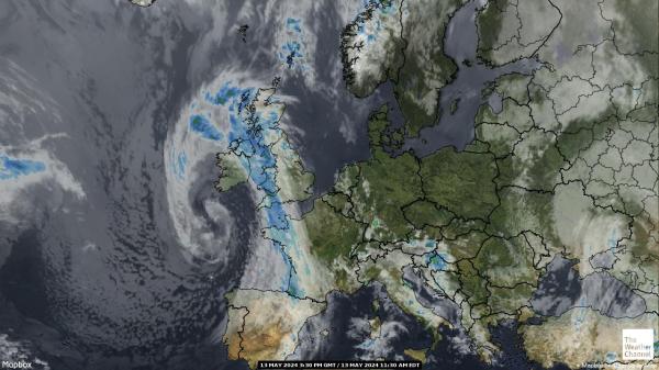 Europa Pogoda satelitarna mapa 