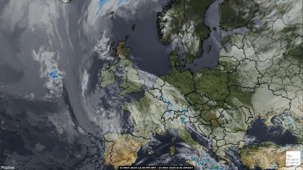 European Union Weather Satellite Map 