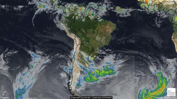 French Guiana Počasí Mapa Satelitní 