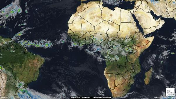Gabon Værsatellitt kart 