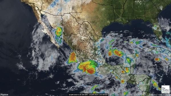 Guatemala Počasí Mapa Satelitní 