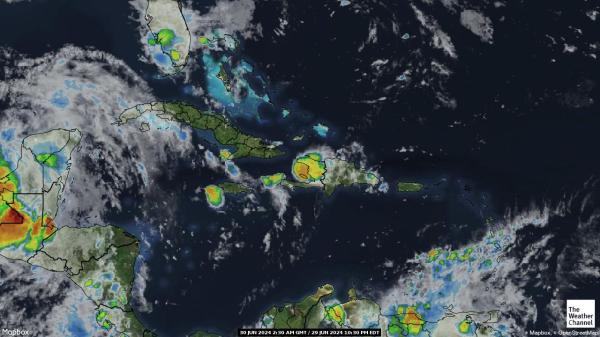 Haiti Počasí Mapa Satelitní 