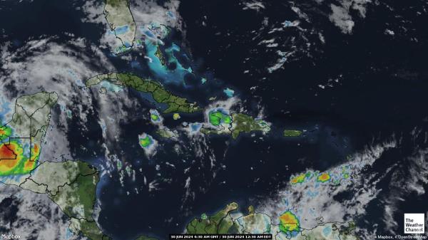 Jamaica Počasí Mapa Satelitní 