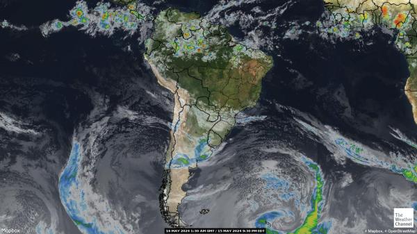 أمريكا اللاتينية خريطة الطقس القمر الصناعي 