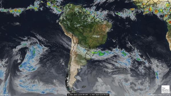 أمريكا اللاتينية خريطة الطقس القمر الصناعي 