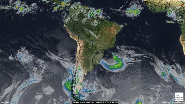 Lateinamerika Wetter-Satelliten-Karte 