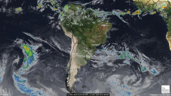 Latin-Amerikában Időjárási térkép 