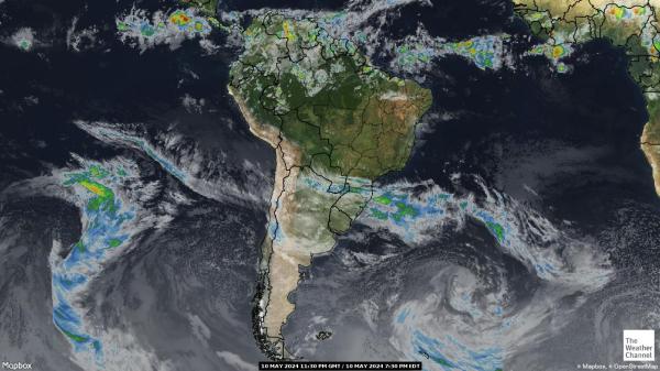 Latin-Amerikában Időjárási térkép 