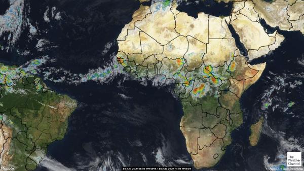 Mayotte Værsatellitt kart 