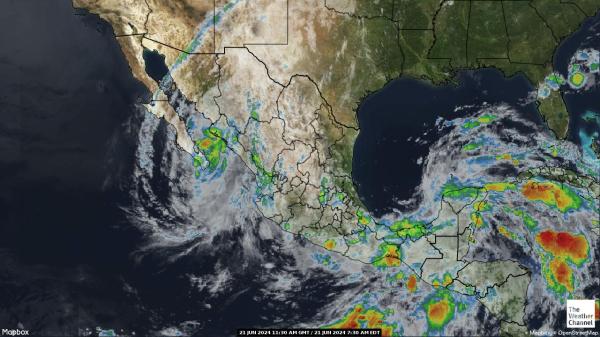 Mexico Počasí Mapa Satelitní 