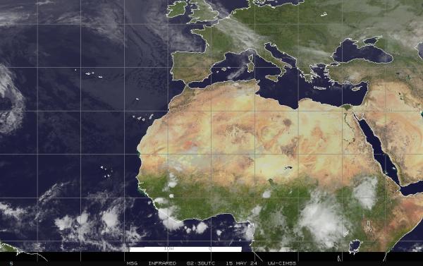 Middle East Weather Satellite Map 