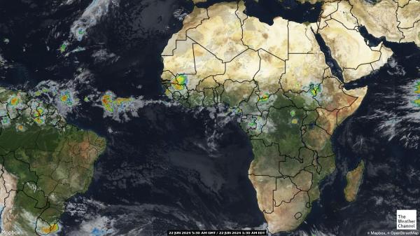 Mozambique Počasí Mapa Satelitní 