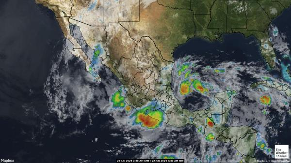 Nicaragua Počasí Mapa Satelitní 