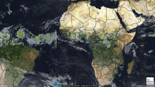 Nigeria Počasí Mapa Satelitní 