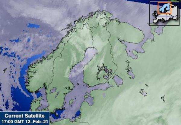 Norway Počasí Mapa Satelitní 