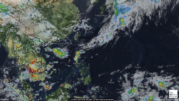 Pacyfik Pogoda satelitarna mapa 