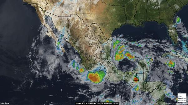 Panama Počasí Mapa Satelitní 