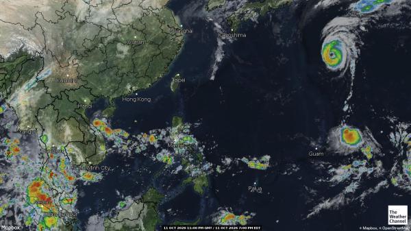 Papua-Neuguinea Wetter Wolke Karte 