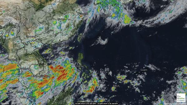 Philippines Počasí Mapa Satelitní 