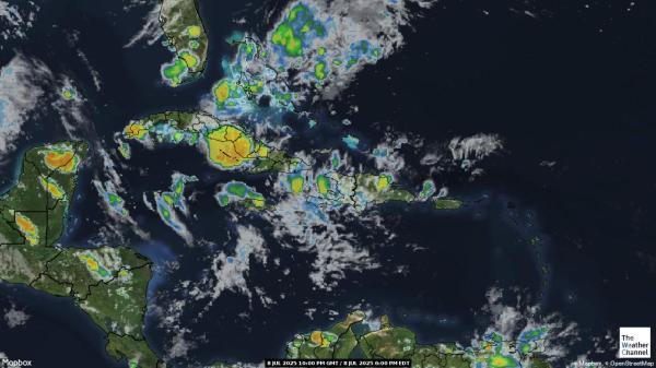 Saint Barthélemy Wetter-Satelliten-Karte 