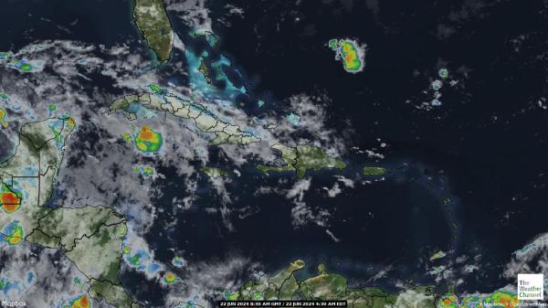 Saint Vincent and the Grenadines Počasí Mapa Satelitní 