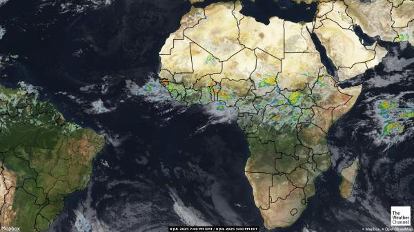 São Tomé und Príncipe Wetter-Satelliten-Karte 
