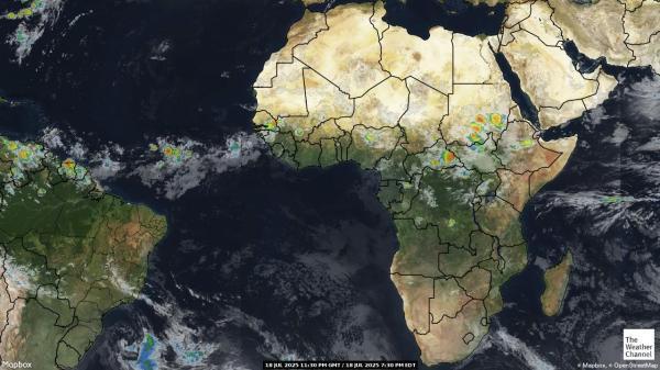 São Tomé and Príncipe Weather Satellite Map 