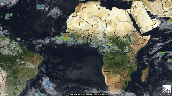 São Tomé and Príncipe Weather Satellite Map 