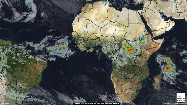 São Tomé and Príncipe Weather Satellite Map 