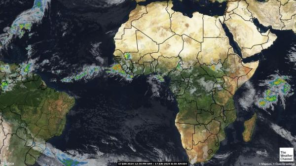 Senegal Værsatellitt kart 