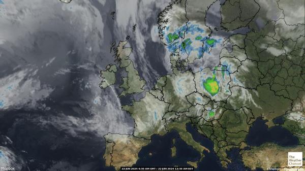 Serbia Počasí Mapa Satelitní 