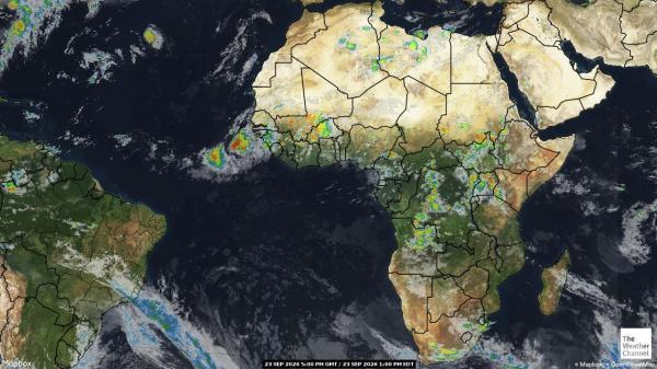 South Africa Weather Cloud Map 