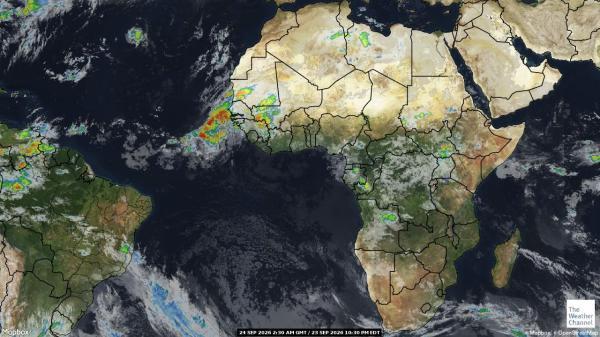 Südafrika Wetter Wolke Karte 