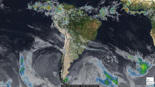 América del sur Mapa satelital del tiempo 