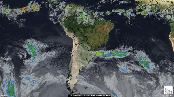 Dél Amerika Időjárási térkép 