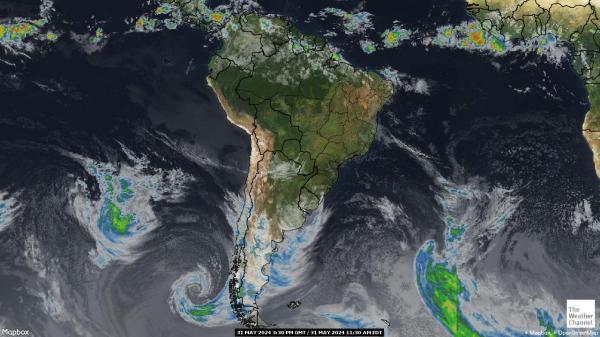 South America Počasí Mapa Satelitní 