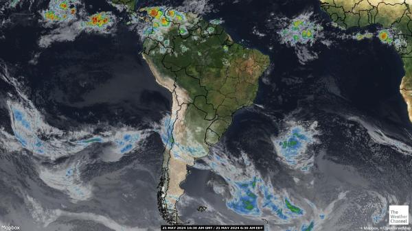 Zuid-Amerika Weer Satellite Kaart 