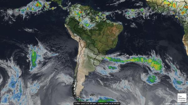 América del sur Mapa satelital del tiempo 