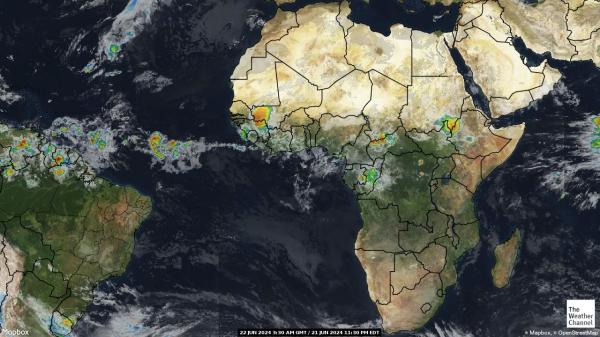 Sudan Počasí Mapa Satelitní 