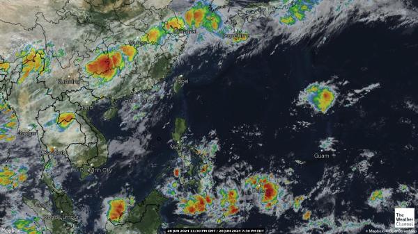 Taiwan Počasí Mapa Satelitní 