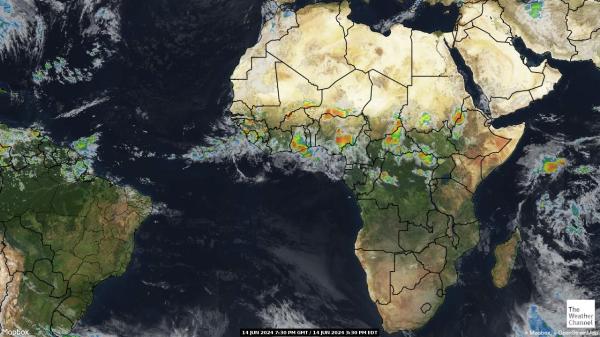 Tanzania Værsatellitt kart 