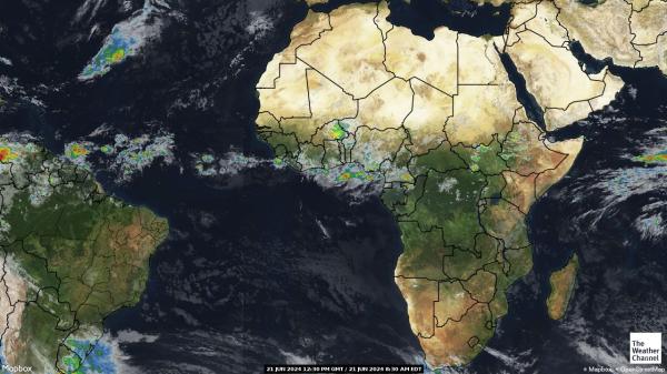 Tanzania Počasí Mapa Satelitní 