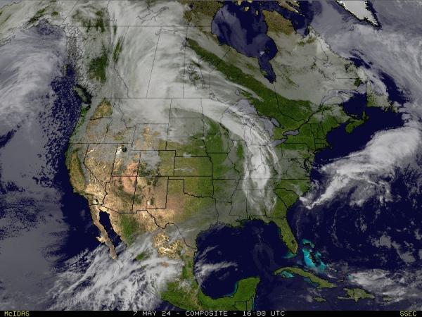 USA Connecticut Weather Satellite Map 