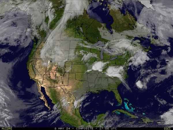 USA Idaho Weather Satellite Map 
