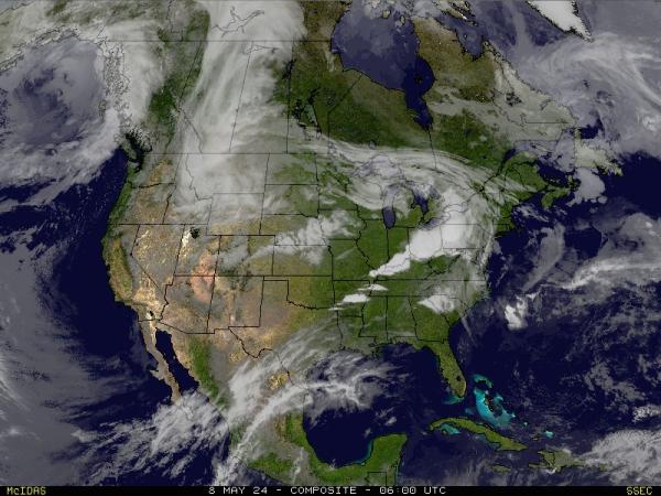 USA Kentucky Weather Satellite Map 