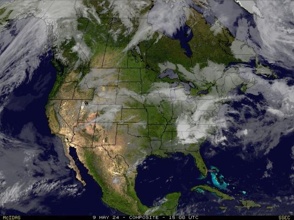 USA Maine Weather Satellite Map 